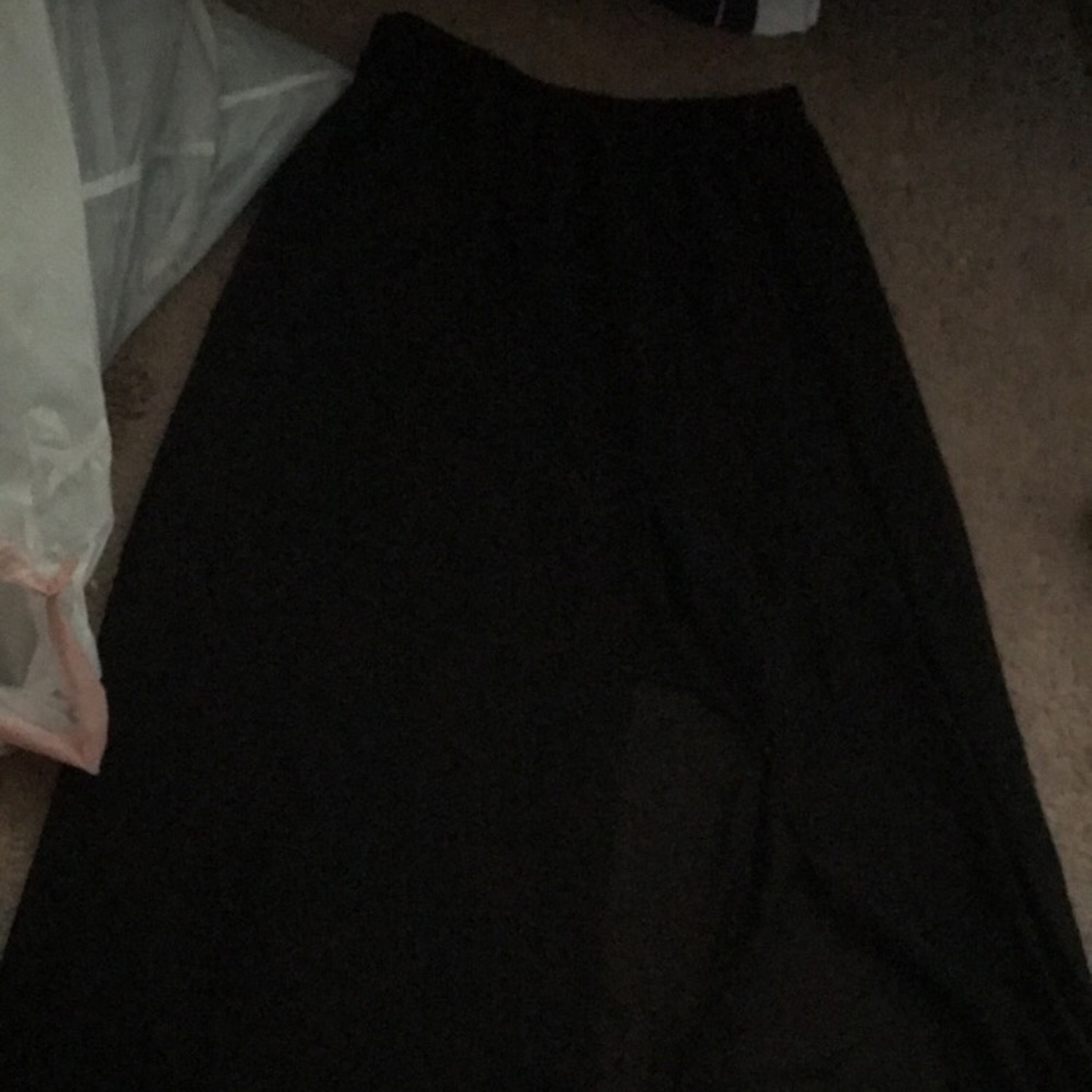 Black maxi dress